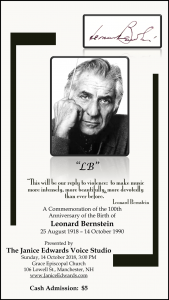 Leonard Bernstein Poster