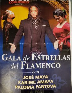 Program cover of Tablao Flamenco Cordobes, the troupe we saw perform.