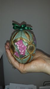 Green egg Easter decoration