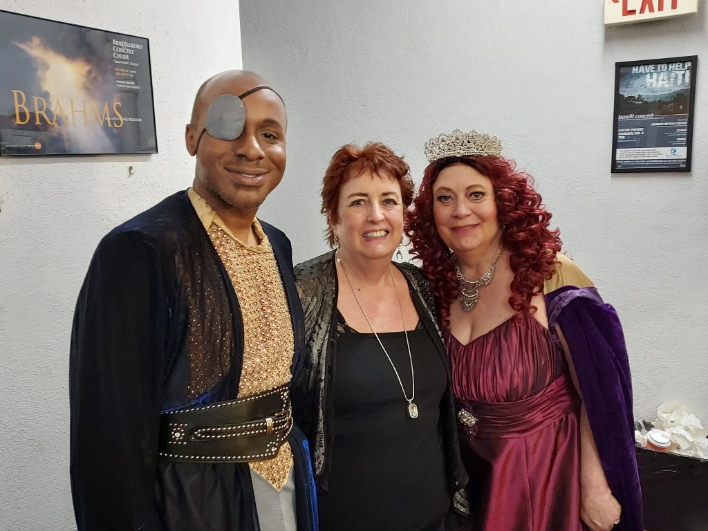  Cailin Marcel Manson (Wotan) and Sondra Kelly (Fricka) backstage on closing night